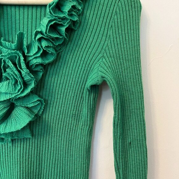 Neiman Marcus Trophy Room Ruffle Sweater - Size S/M - VINTAGE & RARE - Picture 4 of 7